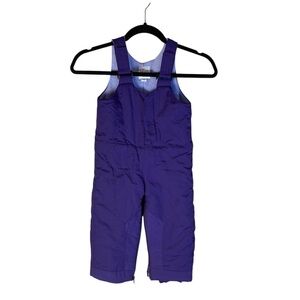 1989 Place Kids Purple Quilted Snow Bib Ski Pants Size 24M